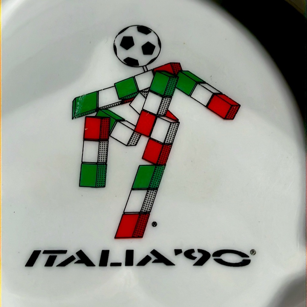 1990ca *Italia ‘90* Ceramic Ashtray- Super Rare-Vintage - Picture 2 of 5